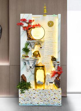 观客厅摆件大流型落地轻奢喷流水tb-65664泉景家居水幕墙水屏风办