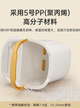恒温高深泡脚桶过小腿家用保温可按摩桶足浴加高宿舍足疗桶洗脚盆