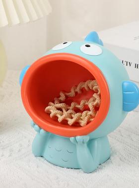 小丑鱼玄关收纳摆件创意装饰摆台 前台迎宾钥匙收纳摆件家居装饰