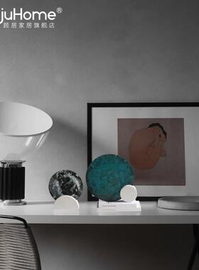 高档轻现件代家简约创意金属摆客厅玄关办公室电视柜样板间奢居装