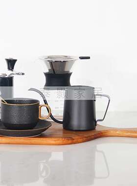 样板房间新中式厨房摆件研磨咖啡厨具抄煎汤锅软装饰品画创意组合