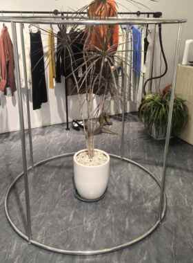 服装店展示架圆形陈列中岛架落地男女装货架直播间童装挂衣架