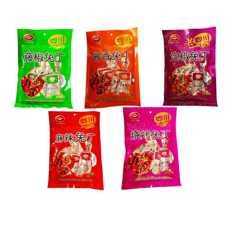 卤冠麻辣兔丁158g*3袋四川特产冷吃兔肉干零食小吃藤椒酱香味兔丁,淘宝优惠券,粉丝福利购,淘宝优惠卷