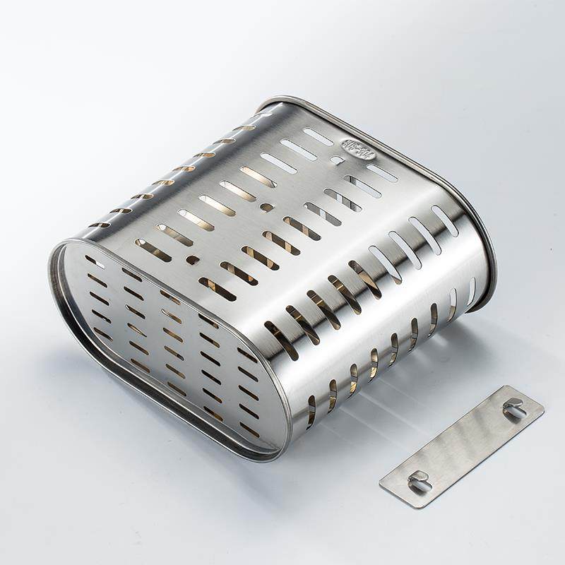 筷子筒304不锈钢家用挂式创意餐具笼子厨房壁挂式免打孔沥水筷架,淘宝优惠券,粉丝福利购,淘宝优惠卷