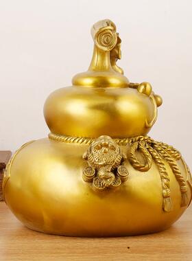 福到葫芦金属工艺品摆件福字葫芦 铜葫芦 福到葫芦