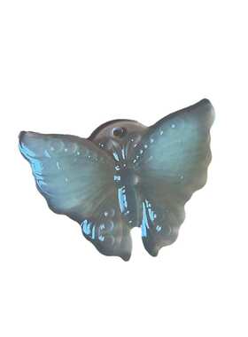 岫玉蝴蝶吊坠玉吊坠颈饰玉石挂件配饰饰品天然岫玉批发