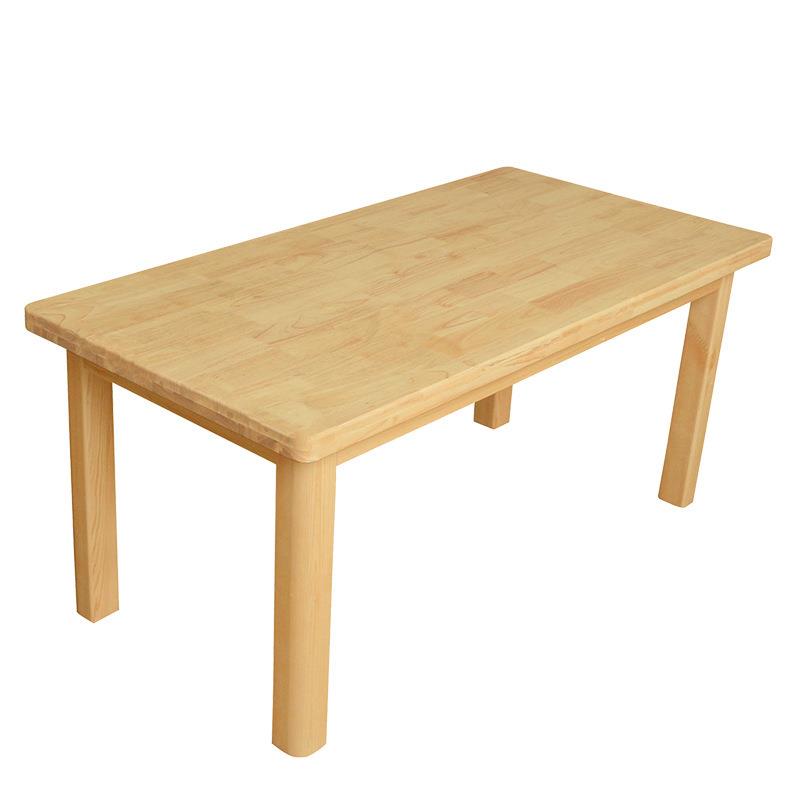 Kindergarten wooden tables and chairs IDE children's classroom solid wood tables and chairs wooden rectangular thickened table system for primary and secondary school students