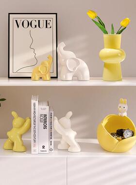 玄关入户钥匙收纳摆件进门客厅家居装饰品乔迁新居鞋柜门口置物架