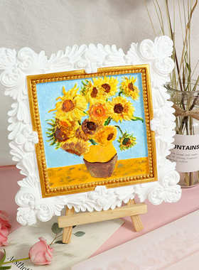 梵高向日葵名画硅胶模具diy手工家用客厅卧室香薰石膏摆件扩香石