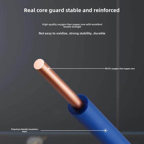 电线家用家装国标铜芯单股硬线阻燃电缆BV1 1.5 2.5 4 6平散剪5米 - 图1