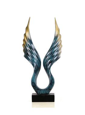 创意欧式酒柜电视柜客厅家居工艺装饰品婚庆礼品抽象鹰树脂摆件