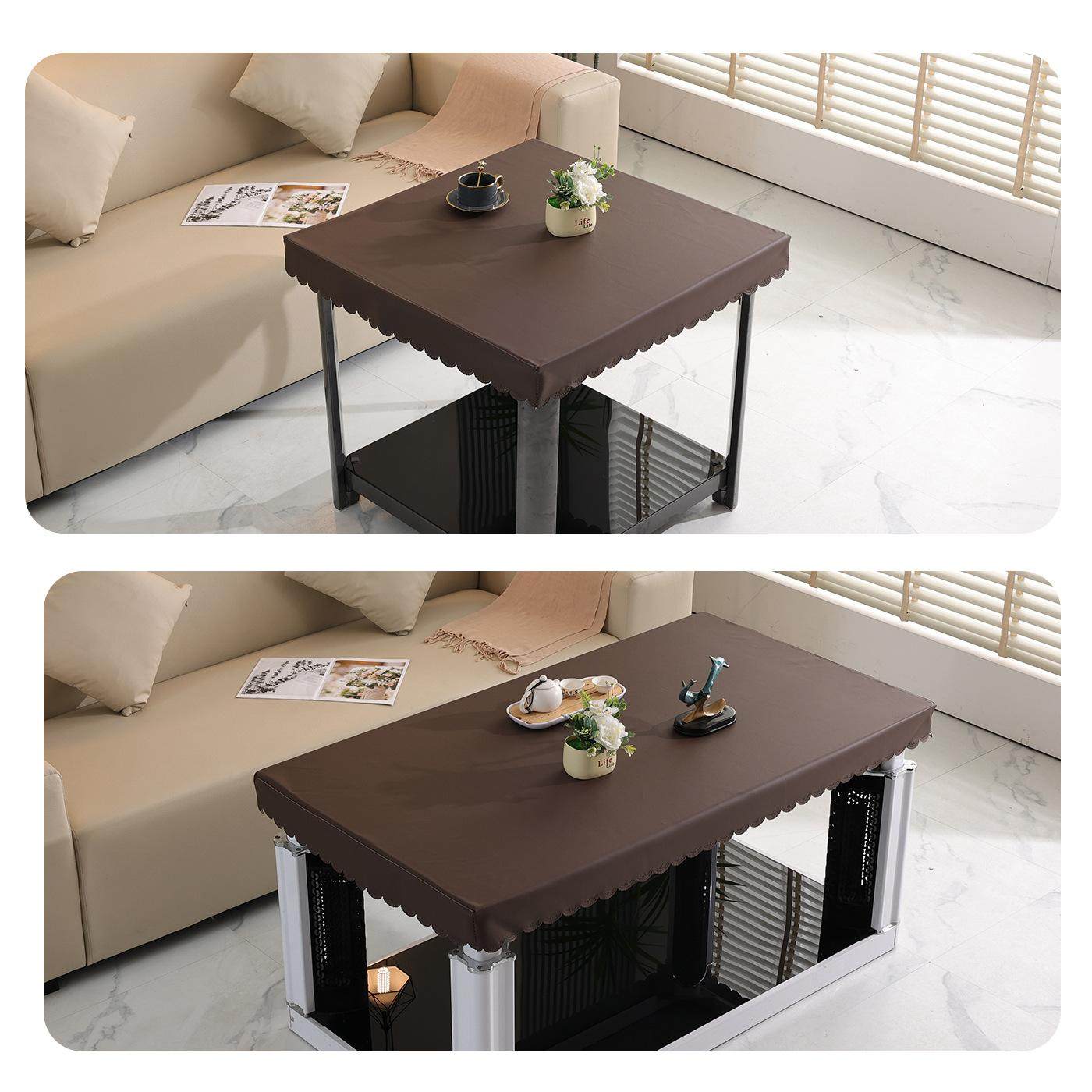 桌布防水防油防烫免洗皮革餐桌垫四方烤火桌防水皮罩套简约耐高温,淘宝优惠券,粉丝福利购,淘宝优惠卷