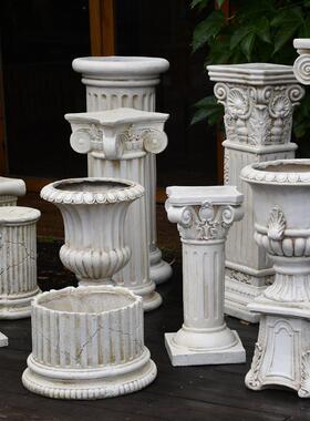 欧式花盆T6201384罗马摆件婚庆柱婚礼道花具子底座柱复古园庭院阳