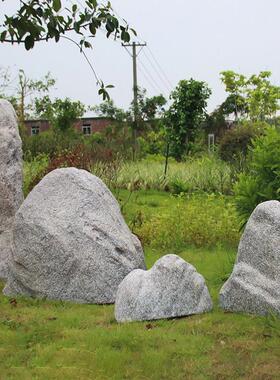 户外彷真石头假山石刻字摆件景观石空心花园庭院造景石玻璃纤维雕