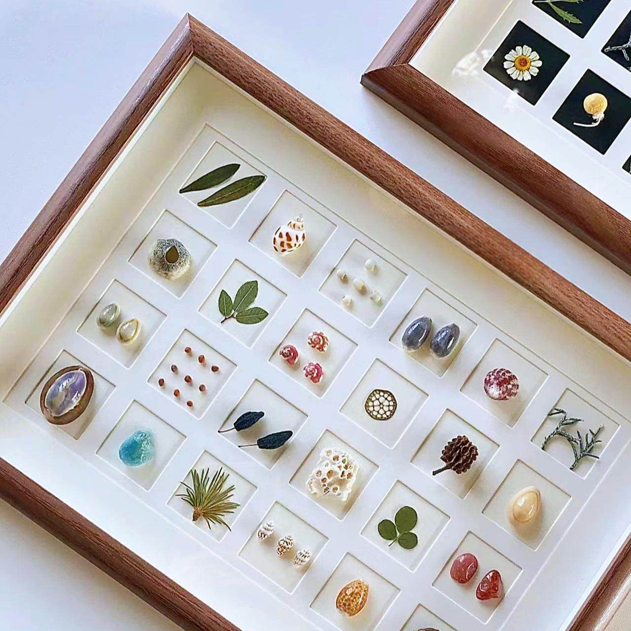 创意手工立体中空1CM画框黏土摆件衍纸永生干花保存贝壳相框架,淘宝优惠券,粉丝福利购,淘宝优惠卷