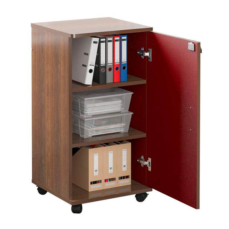 可移动落地柜办公室储物柜带锁文件柜边柜三层单开门柜收纳柜矮柜,淘宝优惠券,粉丝福利购,淘宝优惠卷