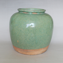 (Ghost City) Green Glazed Pottery Jar Golden Mallet Auction C4177