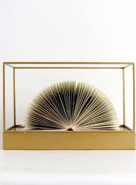 板现代新式金属几何折摆纸件样间展中厅桌面书架书柜简约软MC-TY-