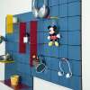 Less is more KUR!O storage rack wall colored perforated board designer home wall module storage rack