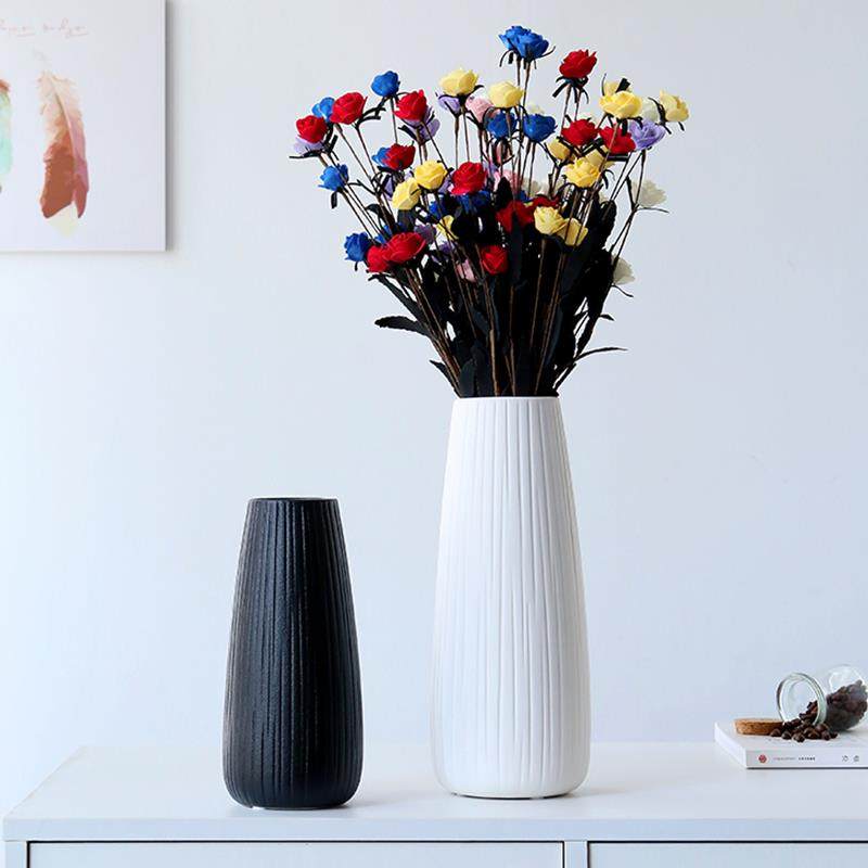 简约现代陶瓷花瓶客厅创意插花花器家居样板房博古架装饰摆件北欧,淘宝优惠券,粉丝福利购,淘宝优惠卷