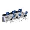 Thickened cold-rolled steel console, monitoring desk, control desk, command center, dispatching desk, security desk, computer desk, office desk