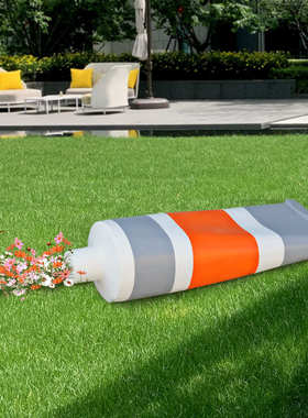 玻璃钢颜料瓶牙膏雕塑户外花园售楼部庭院造景观草坪装饰摆件小品