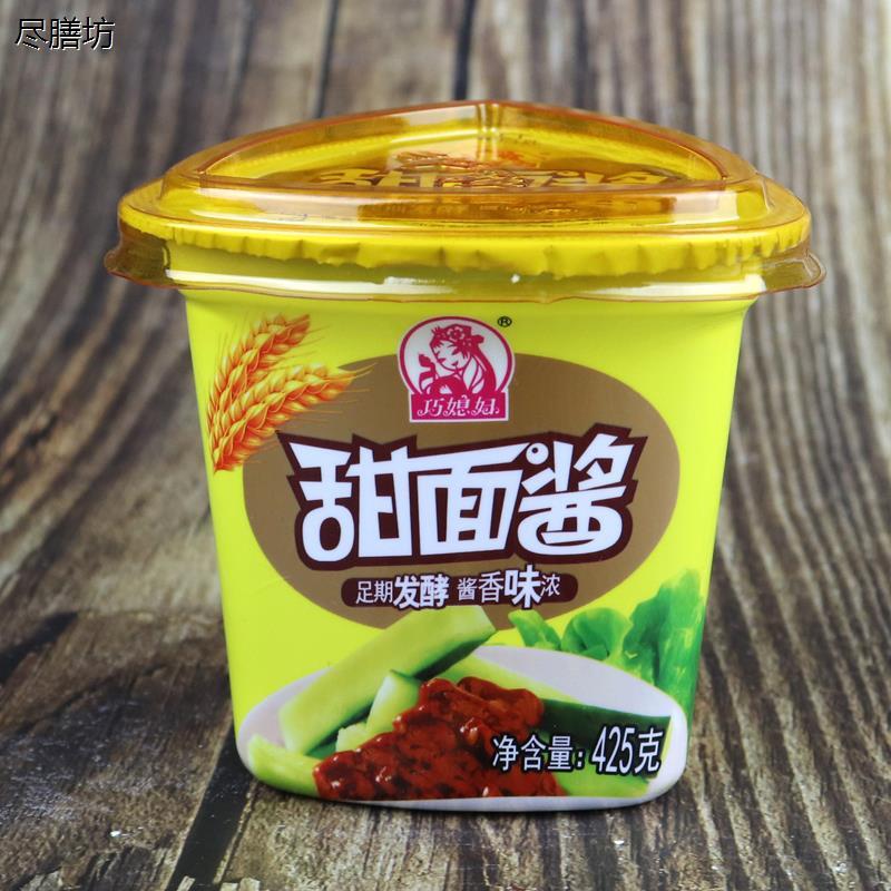 巧媳妇甜面酱家用碗装烤鸭葱蘸酱炸酱面手抓饼调味酱足期发酵袋装