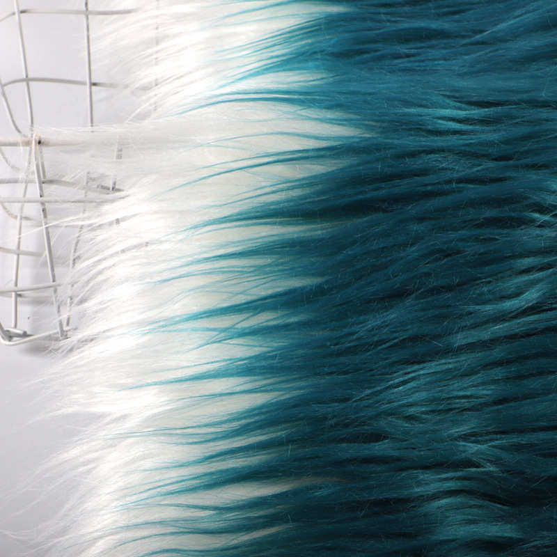 现货 110毛全涤渐变长毛绒布料 时尚柔软服装家纺抱枕面料 - 图2