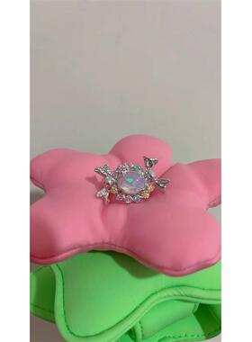 秋冬甜食系列2022春夏新品 压扁糖果欧泊石时尚小众原创戒指礼物