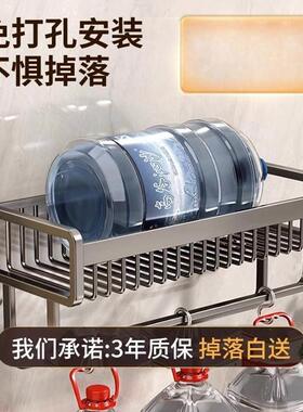 新型浴室毛巾架置物架一体 免打孔浴室厕所洗手间浴巾一体壁挂式