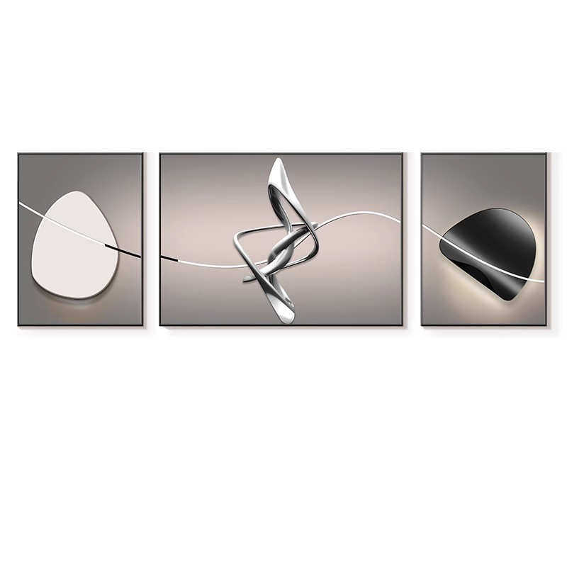 轻奢艺术客厅装饰画极简高级感沙发背景墙挂画现代简约三联画壁画,淘宝优惠券,粉丝福利购,淘宝优惠卷