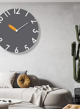 2025新款现代简约时钟挂墙创意钟表挂钟客厅家用免打孔静音石英钟