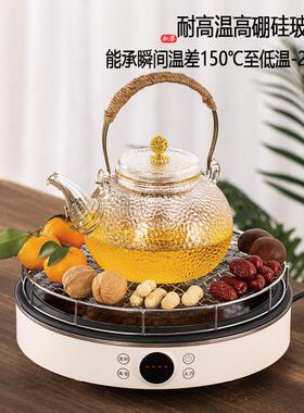 围炉煮茶烤肉烤果电烤炉室内家用套装耐热玻璃煮茶壶全套无烟烧烤