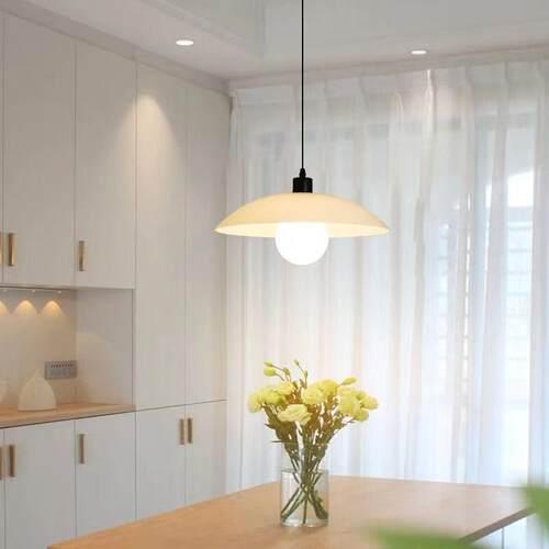 新中式吊灯简约现代餐厅灯北欧灯具侘寂风民宿茶室吧台中古吊灯 - 图2