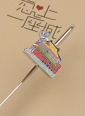 新款直销北京文创金属书签中国风天安门长城伴手礼旅游纪念品小礼