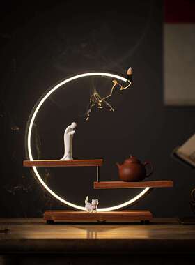 意茶空小博古架中茶式多宝ZRG25060阁古董架茶壶具架间置物架摆件