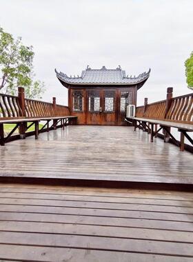 木船画舫船大型景区双层画舫仿古接待房屋水上餐饮电动观光旅游船