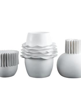 极简现代创意花瓶花器艺术摆件家居样板房间展厅玄关桌面软装饰品