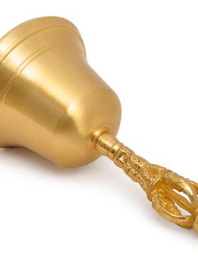 手摇铃铛铜制铃铛黄铜佛金刚铃法器密教法具道铃大佛铃工艺品