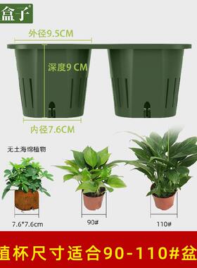 自吸水植物墙种植盒跨境园艺多肉壁挂式水培立体垂直绿化塑料花盆