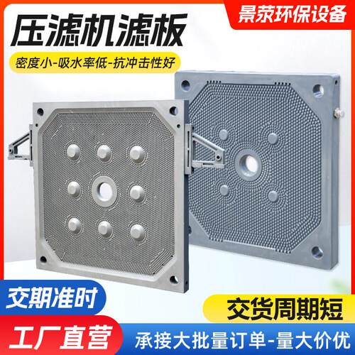 压滤机滤板隔膜板耐高温高压污水处理洗沙中大型配套景津板框滤板 - 图0