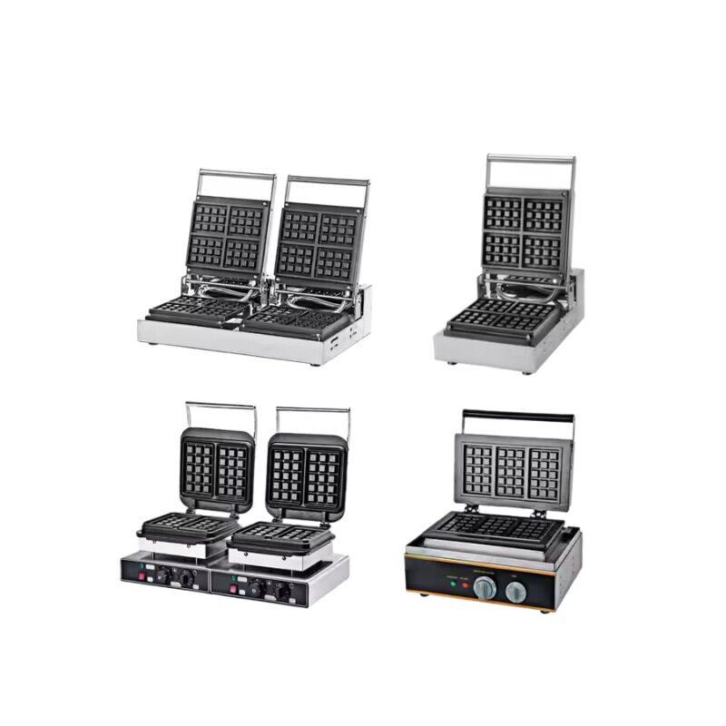 Qianmai square waffle machine commercial vertical honeycomb pancake machine square electric pancake pan rectangular waffle oven