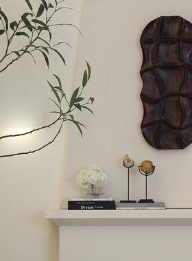 东方海螺木化石头摆件海洋生物装饰品玄关客厅书架标本石头天然