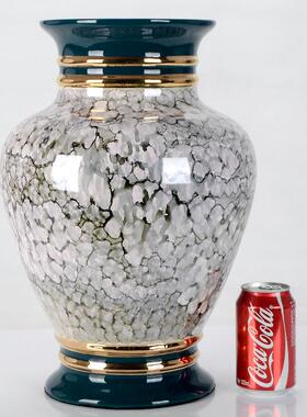 现代美式欧式轻奢高档客厅边几桌面装饰品大号插花瓶陶瓷花器摆件