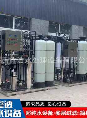大型工业RO双级反渗透设备去离子水超纯水机医药化妆品纯化水设备