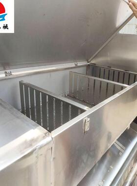 家禽小型全自动不锈钢船式浸烫池杀鸡杀鸭烫毛设备家禽屠宰设备