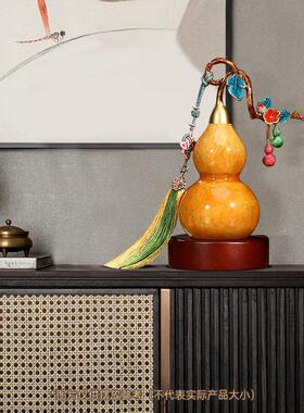 福禄招财开 口铜葫芦摆件客厅玄关酒柜装饰工艺礼品摆饰搬家礼物