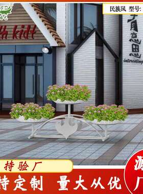 厂家供应室外景观大型花架 铁艺立体种植 绿化工程景观花器行家