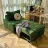 Puff pull-out sofa bed | Small-sized fabric sofa living room dual-purpose foldable retractable single sofa bed