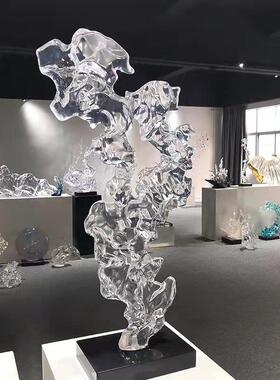 厂家直销酒太店玄关办公室创MC-ST-18意雕桌面摆件树透明脂湖石艺